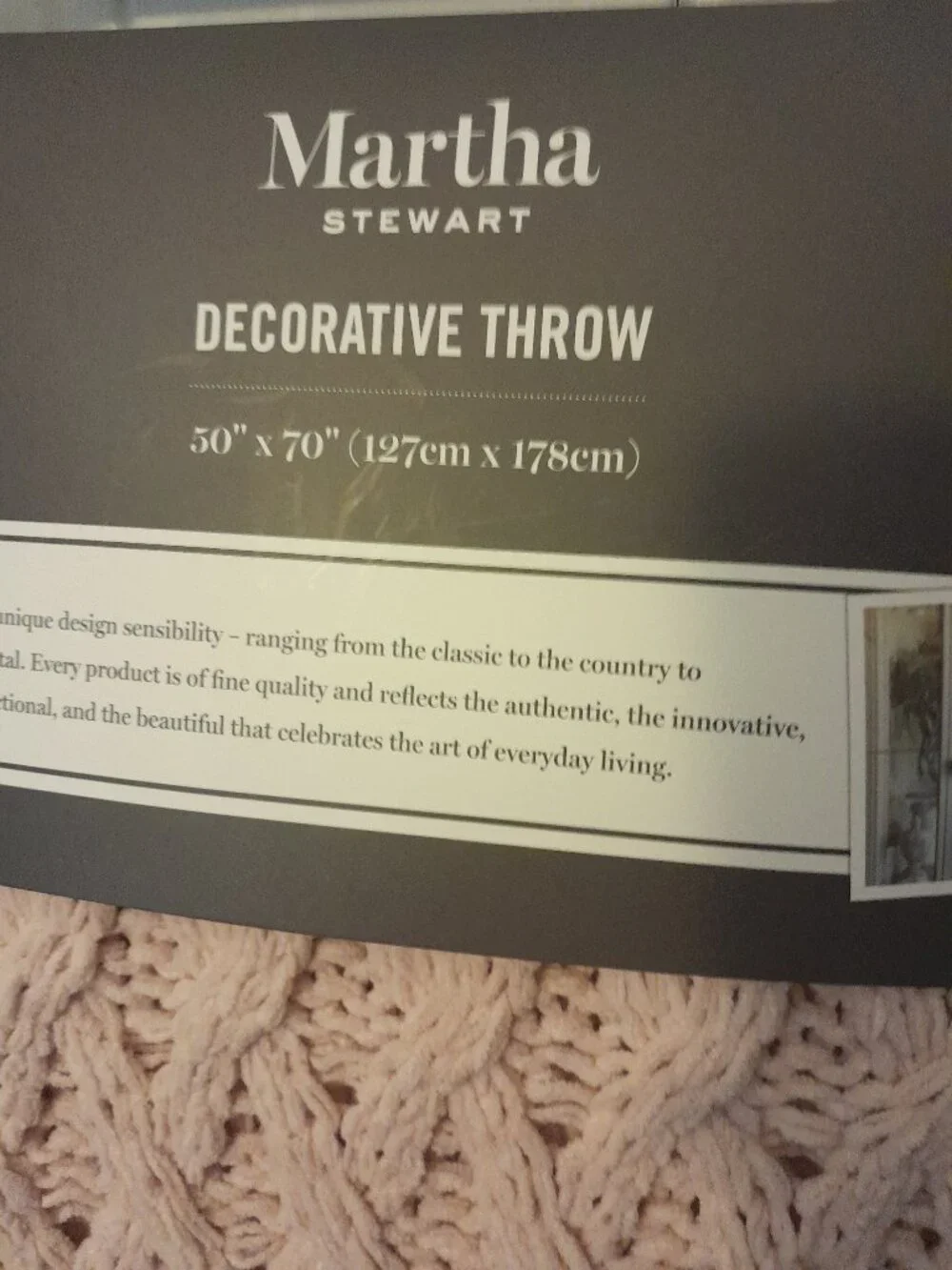 Martha Stewart Throw Blanket